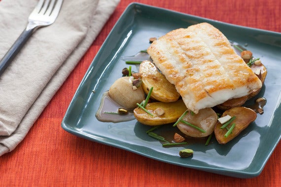 Sautéed Flounder with Baby Root Vegetables & Brown Butter Tamarind Sauce