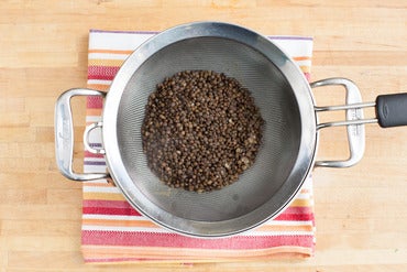 Cook the lentils: