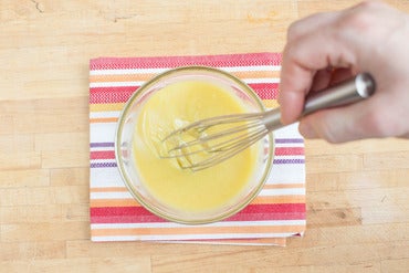 Make the cider vinaigrette: