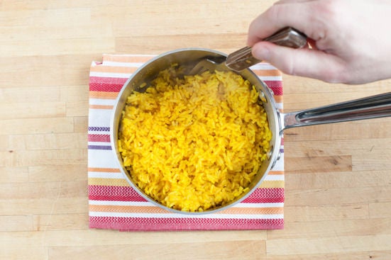 Cook the rice: