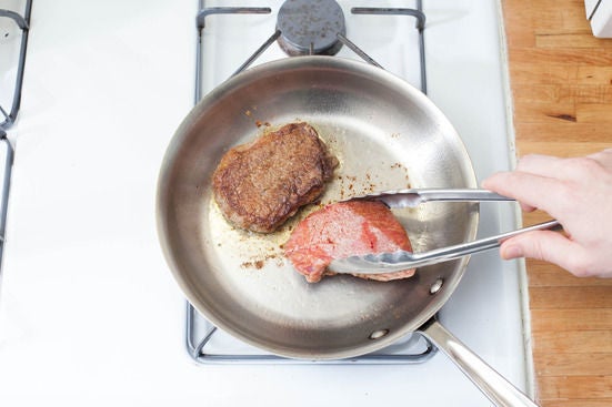 Cook the steak: