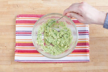 Make the guacamole: