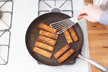 Cook the tofu: