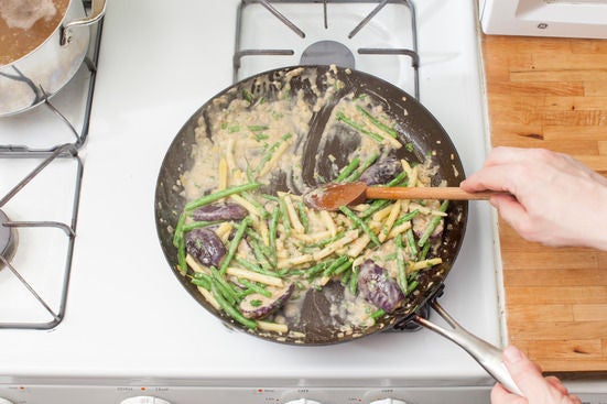 Finish the vegetables: