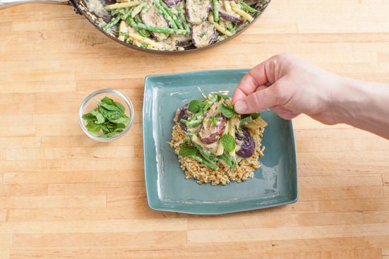 Plate your dish: