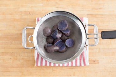 Cook the potatoes: