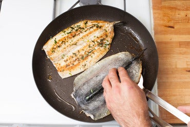 Cook the trout: