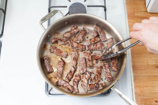 Start the steak: