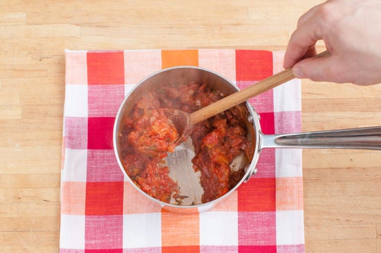 Make the tomato jam: