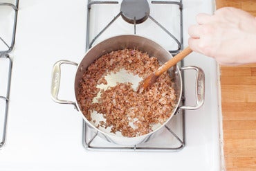 Start the risotto: