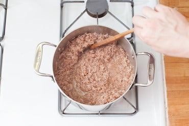 Add the liquids: