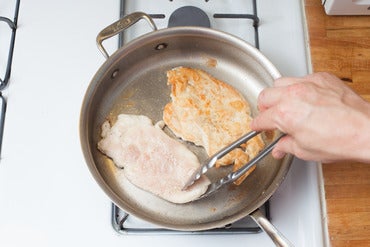 Prepare & cook the chicken: