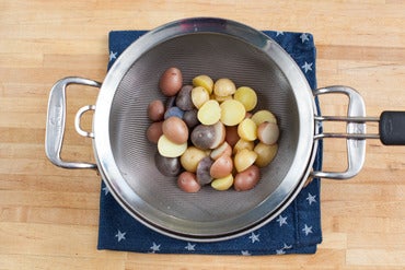 Cook the potatoes: