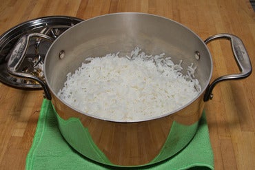 Cook the rice: