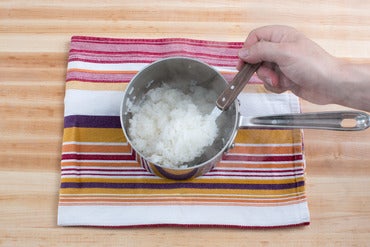 Cook the rice: