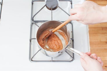 Make the rhubarb chutney: