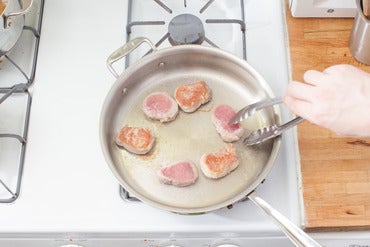 Cook the pork: