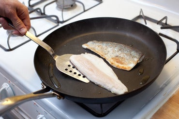 Cook the trout: