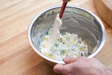 Make the potato salad:
