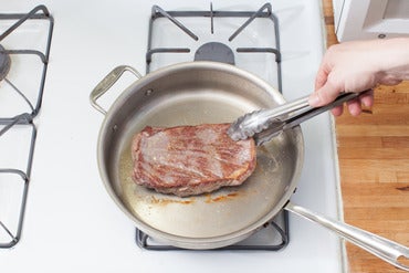 Cook the steak: