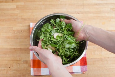 Make the salad & plate your dish: