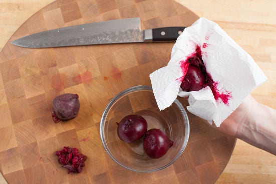 Cook the beets: