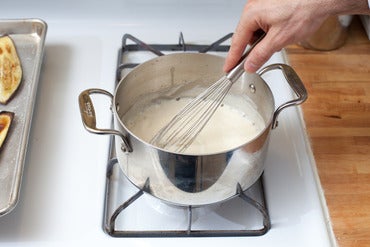 Make the béchamel: