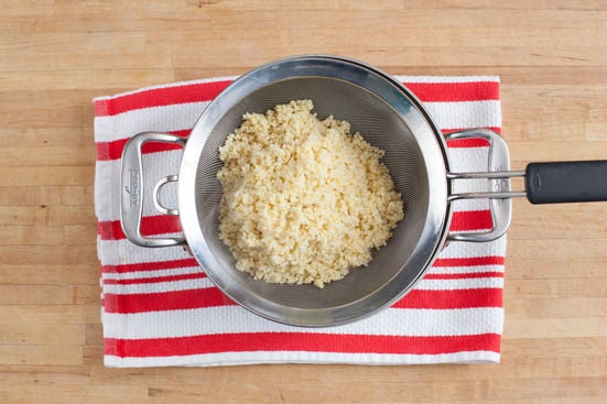Cook the millet: