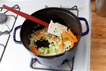 Start cooking the dumplings: