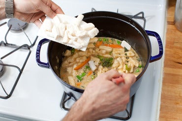 Add the dumplings:
