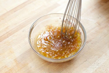 Make the dressing & salad: