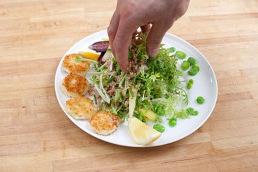 Assemble the salad: