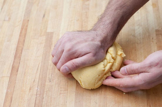 Form the arepas:
