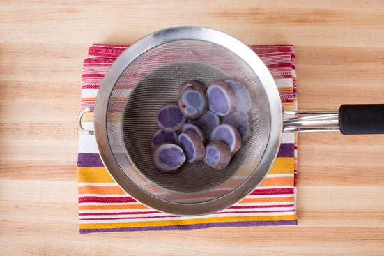 Cook the potatoes: