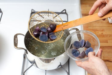 Boil the potatoes:
