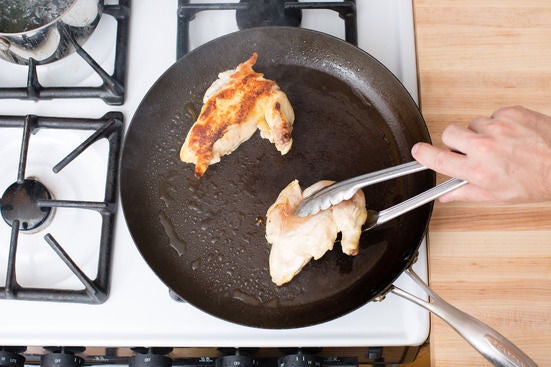Cook the chicken: