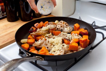 Add the aromatics & bok choy: