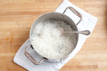 Cook the rice: