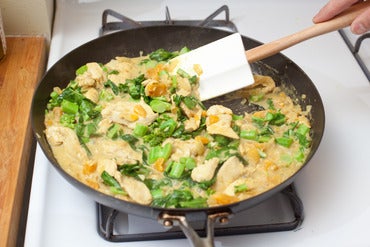 Add the Chinese broccoli: