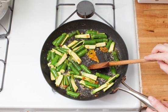 Add the zucchini: