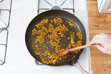 Cook the vegetables: