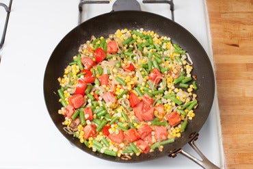 Make the succotash: