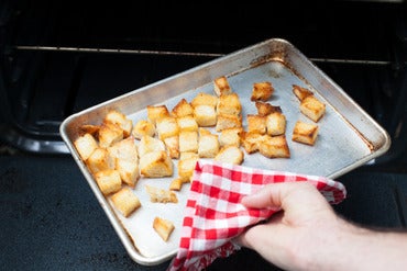 Toast the bread: