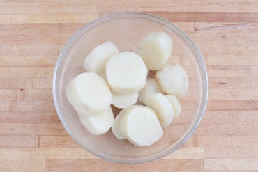 Cook the potatoes: