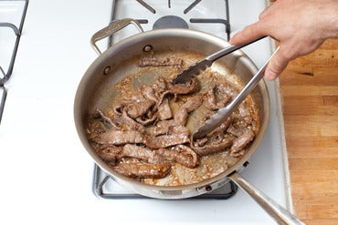 Cook the beef: