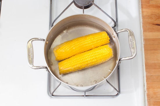 Cook the corn:
