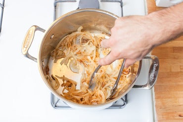 Caramelize the onion: