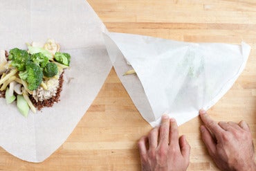Fill and seal the packets: