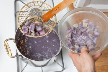 Cook the sweet potato:
