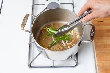 Make the garlic-scallion butter: